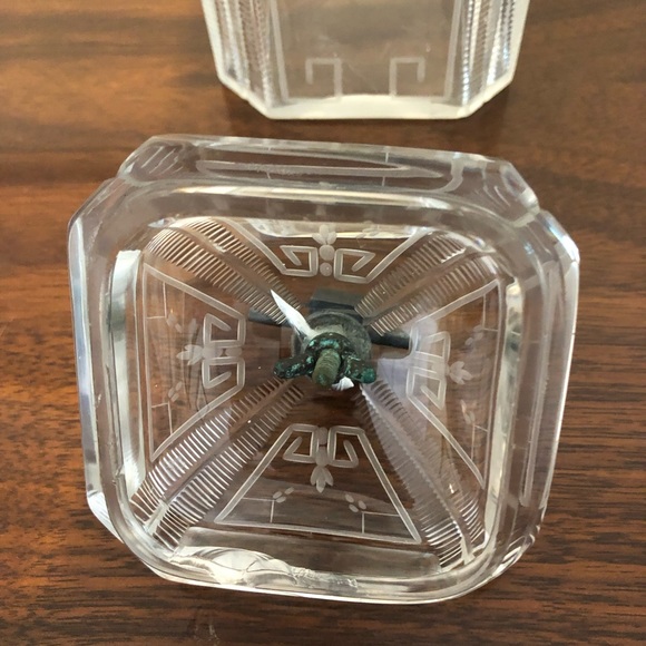 Antique Glass Condiment Jar - Picture 6 of 11